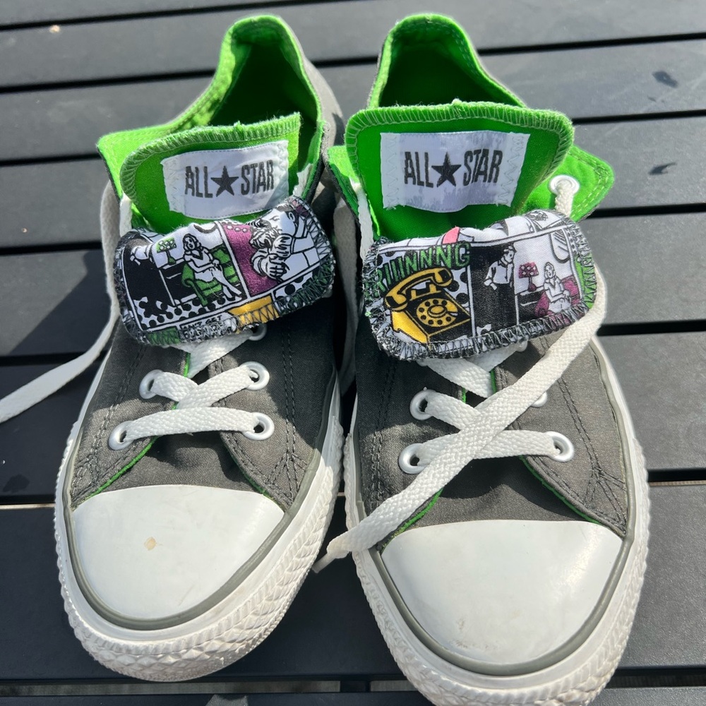 Converse Men/Women - Gray and Green